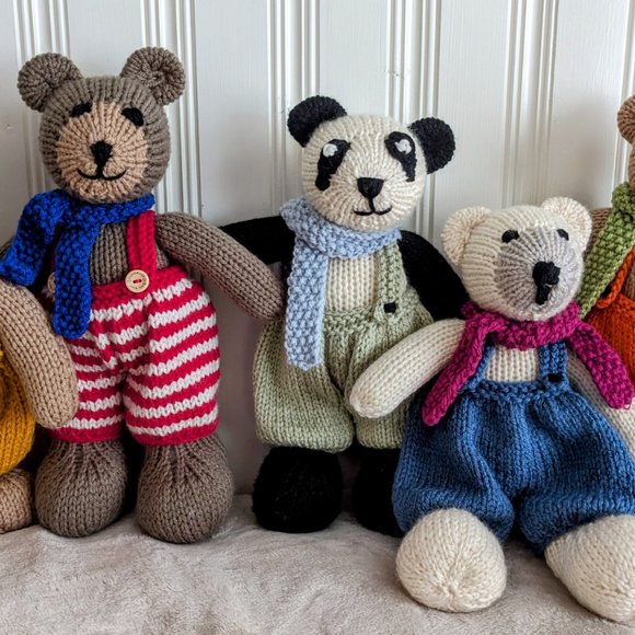 Meet Gaspard - Hand made Tricot baby birthday gift 13 inches - Picture 4 of 4